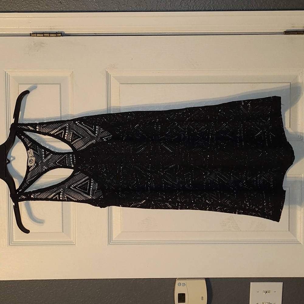 Lagaci Black Mesh Swim Cover-Up - Picture 4 of 4
